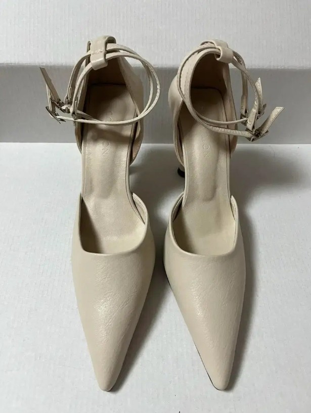 #684. 베이직 8cm 스트랩힐 235 베이지