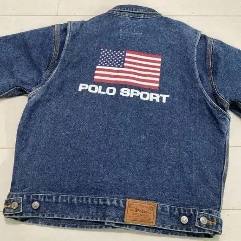 폴로 스포츠 데님 자켓 성조기 L