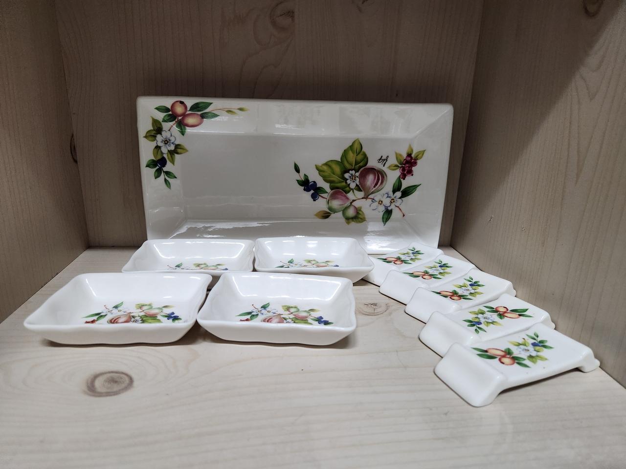 빈티지 본차이나 사각접시