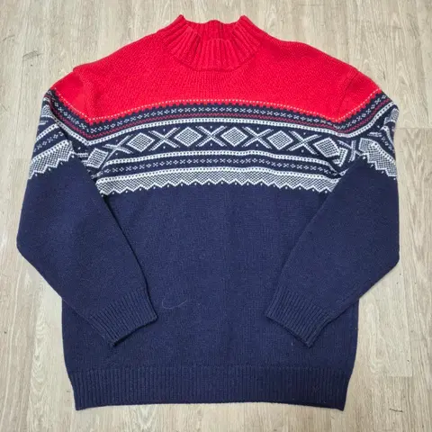 마리어스 아메리칸 패턴 목폴라 니트