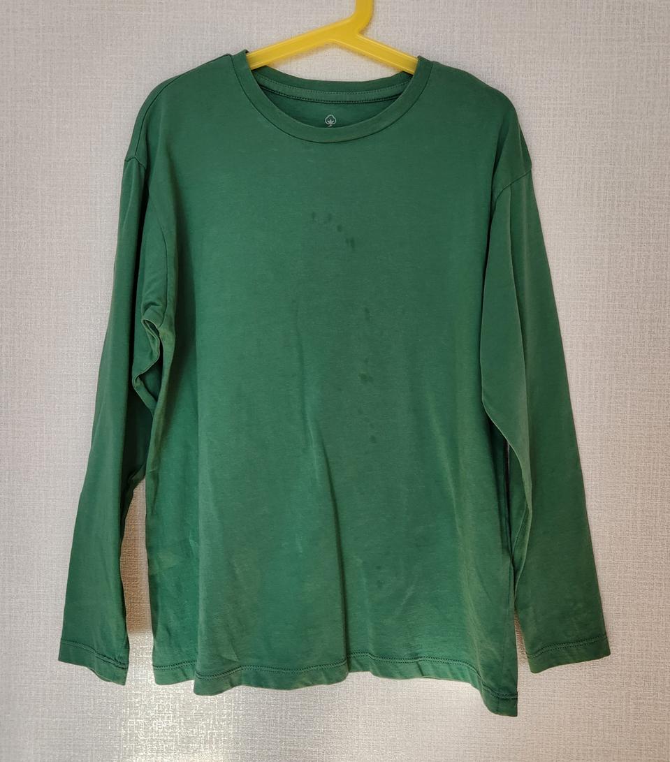 의류 아동 상의 탑텐 키즈 긴팔 그린 140사이즈