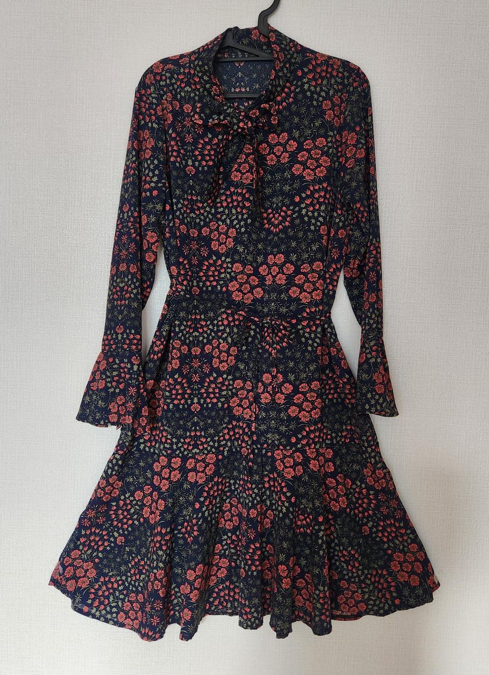 (새상품) 의류 여성 원피스 핑크네이비 프리사이즈