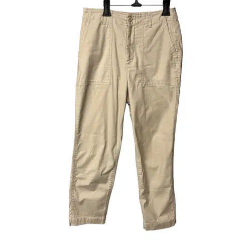 64 유니클로 여성 베이지 퍼티그 팬츠