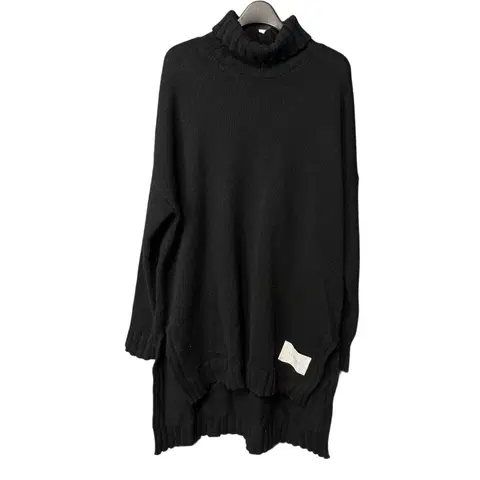 free 크램38 블랙 목폴라 캐시미어울 니트