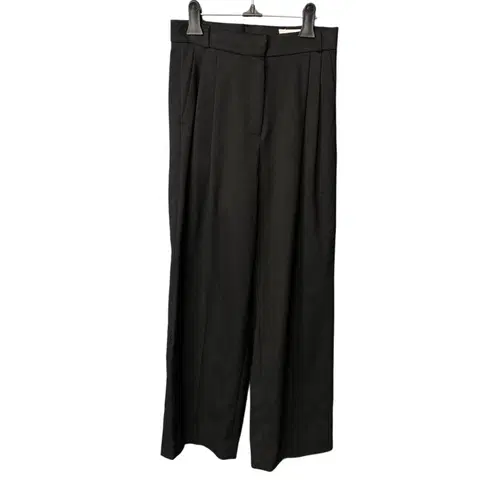 S 위드윤 여성 블랙 투턱 슬랙스 팬츠