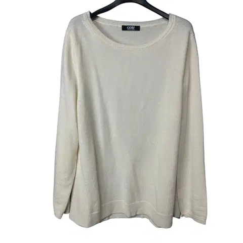 100 GOBI 고비 여성 아이보리 캐시미어 니트