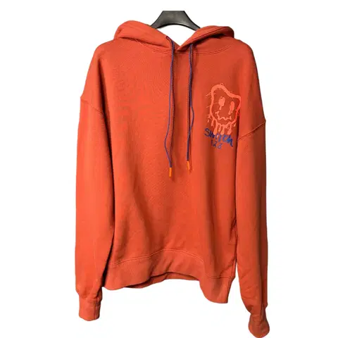 1 스위치123 오렌지 프린팅 후드 티셔츠