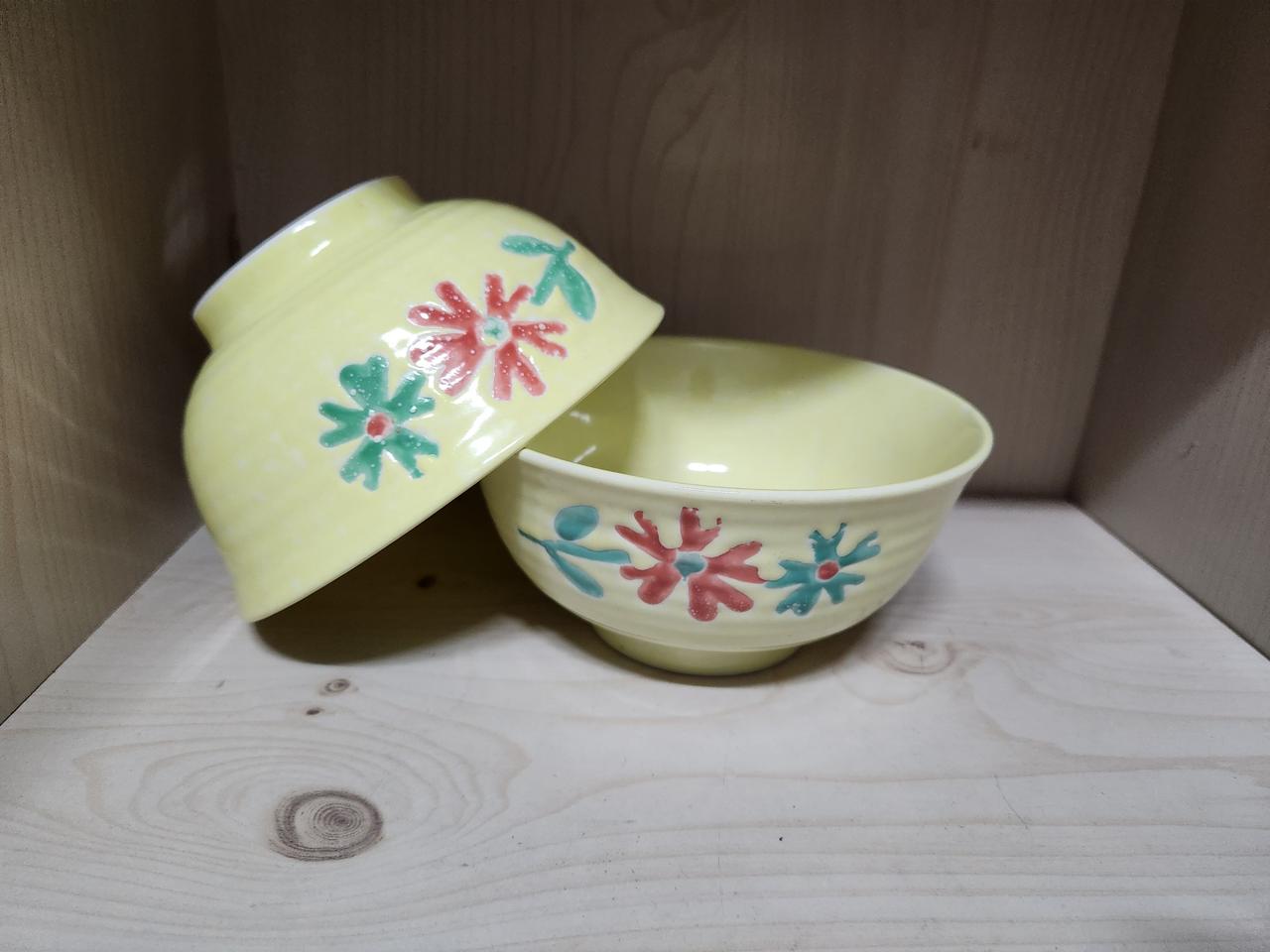 레트로 노랑 면기