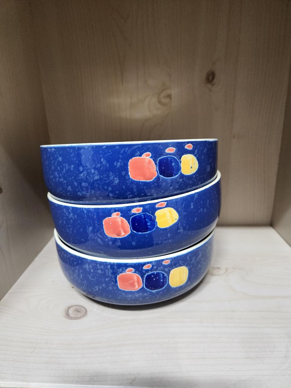 빈티지 파랑  면기