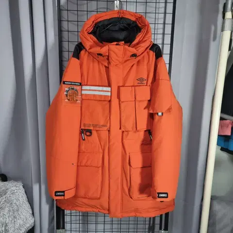 엄브로 패딩 레인저 테크 파카 덕다운 대장 패딩 점퍼 자켓 오렌지 105