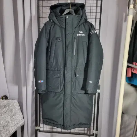 아이더 롱패딩 타이탄 덕다운 롱 패딩 자켓 블랙 XS