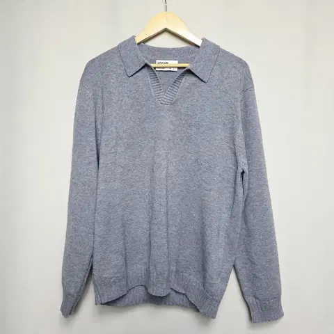 [(새상품) LOGAN] 남성 긴팔 카라 니트 L