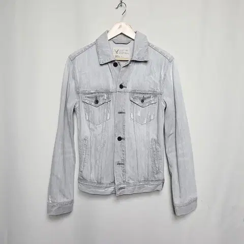 [아메리칸이글] 여성 워싱 데미지 데님재킷 USA S