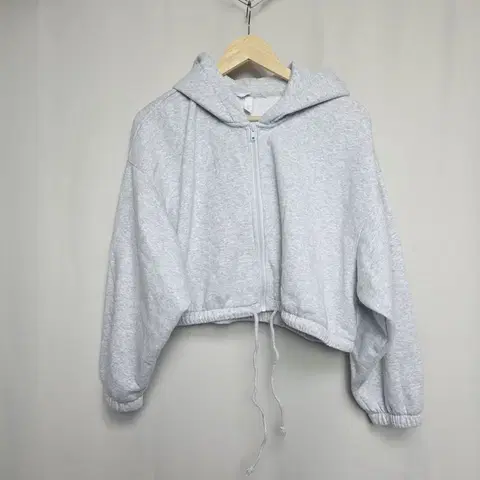 [H&M] 여성 크롭 기모 후드집업 165/96