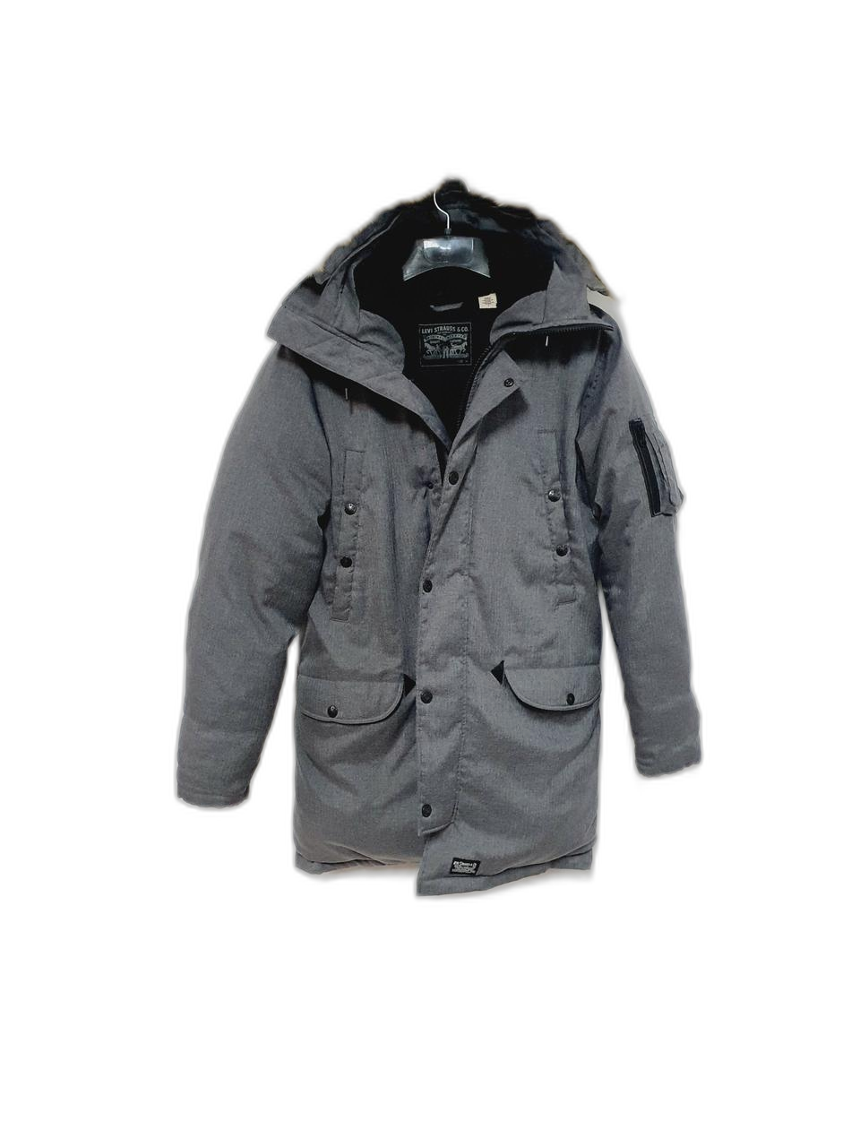 LEVIS 리바이스 오리털 후드집업 롱패딩