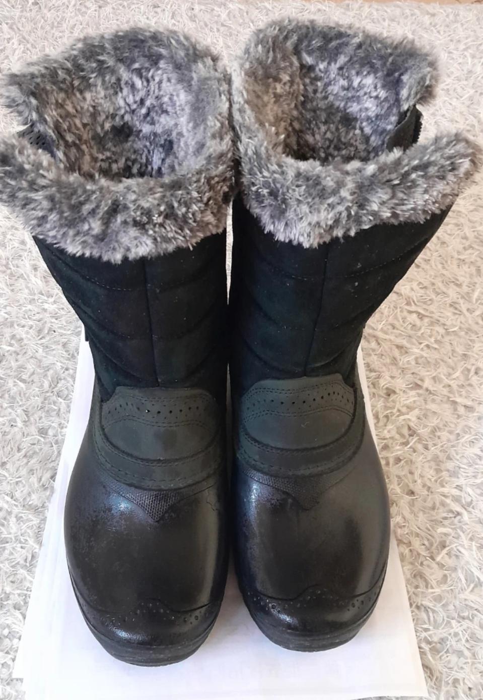 노스페이스 스웨이드퍼부츠235