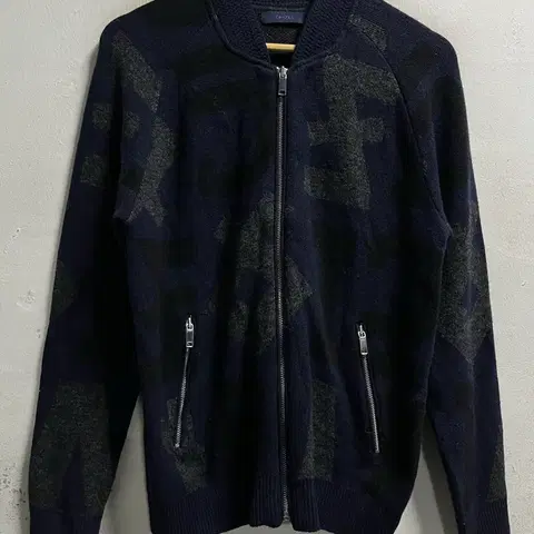 100 ZIZOIA 울 니트집업 정품