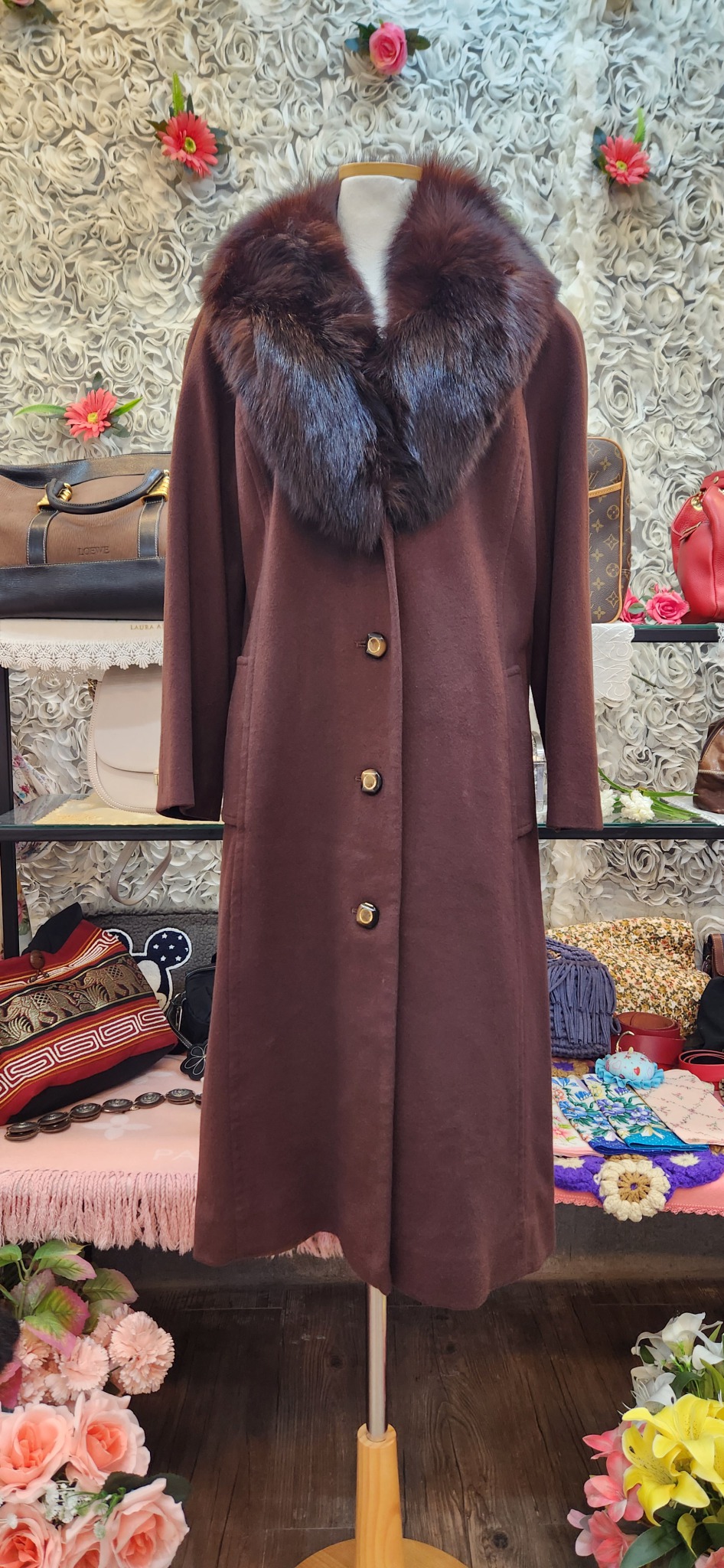 BELLE VOGUE 모100% 롱코트(55~66)