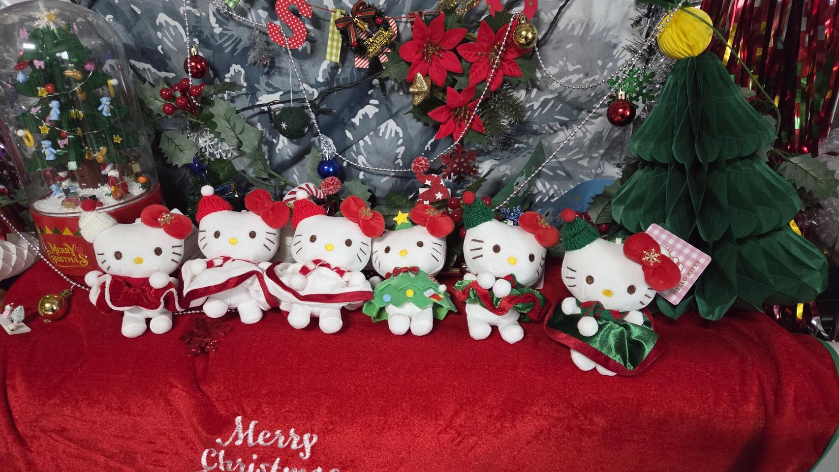 크리스마스 키티 인형키링