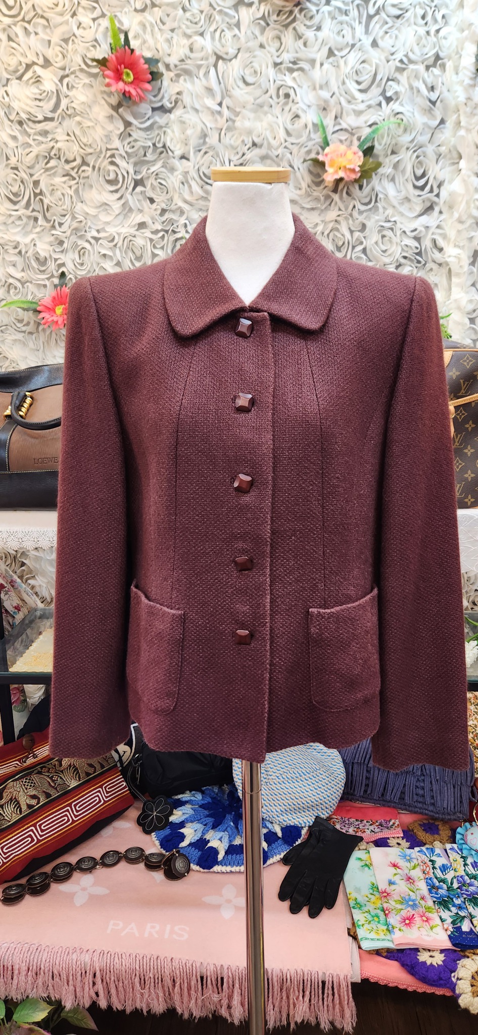 LEILIAN 실크+앙고라 고급자켓(55~66)