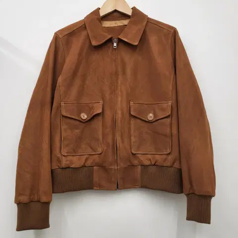 블루핏 이태리 염소가죽 스웨이드 자켓