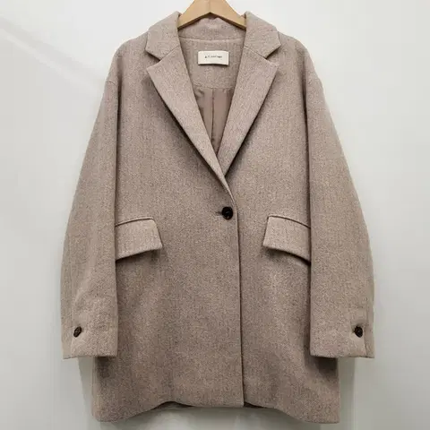 앳코너 울 알파카 블렌드 헤링본 자켓