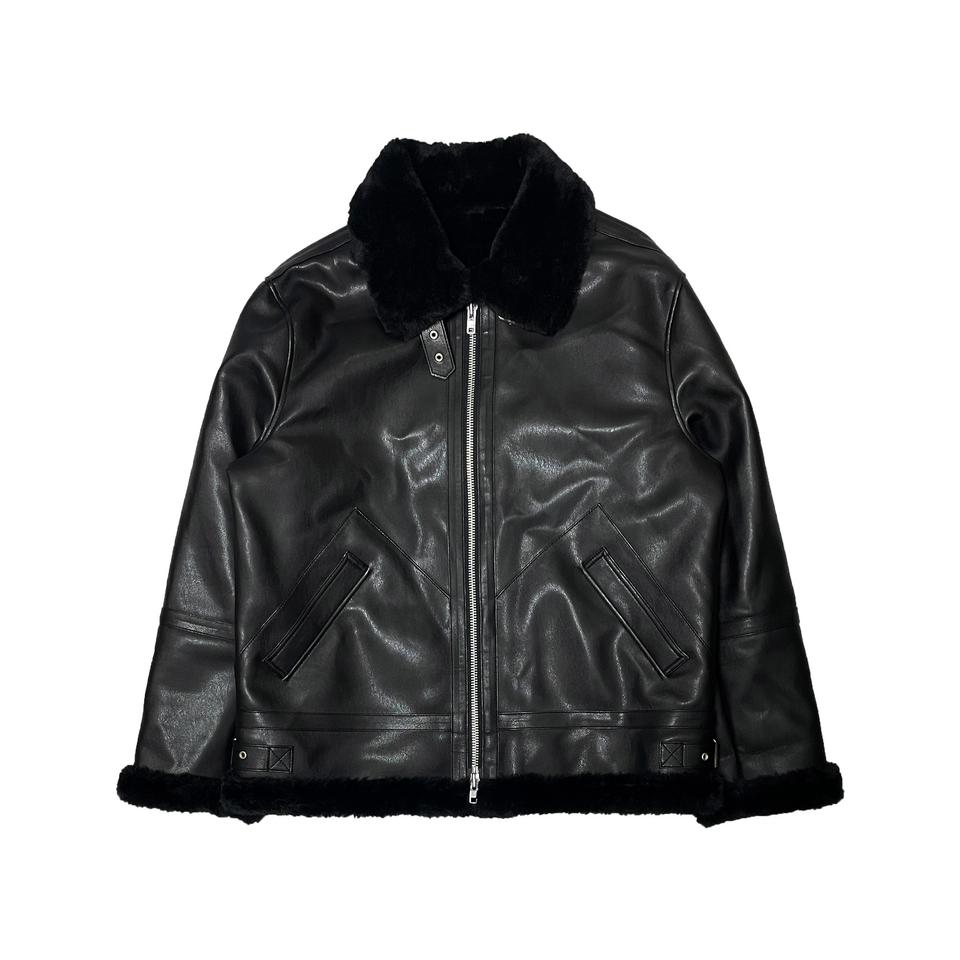 도프제이슨 솔리드 무톤 무스탕 자켓