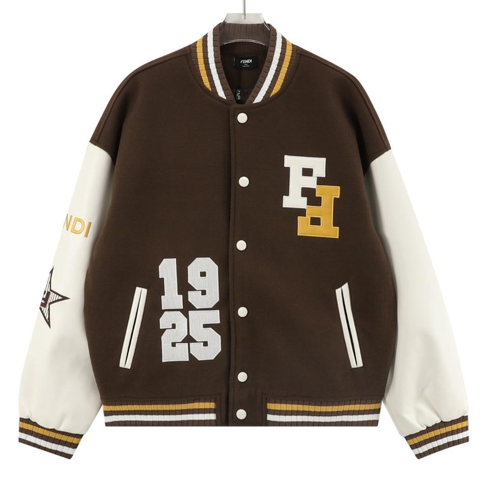 펜디 남여공용 바시티 자켓