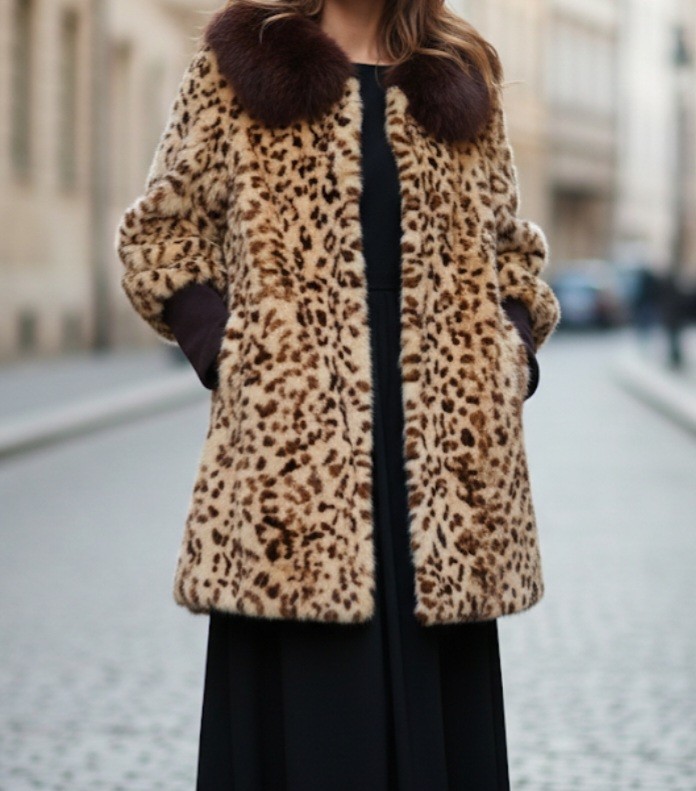 KASIBADY 레오파드 밍크 코트 (66)