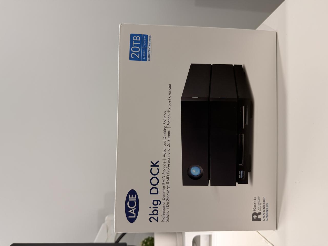 LaCie 2BIG DOCK V2 20TB 외장하드 미개봉 신품