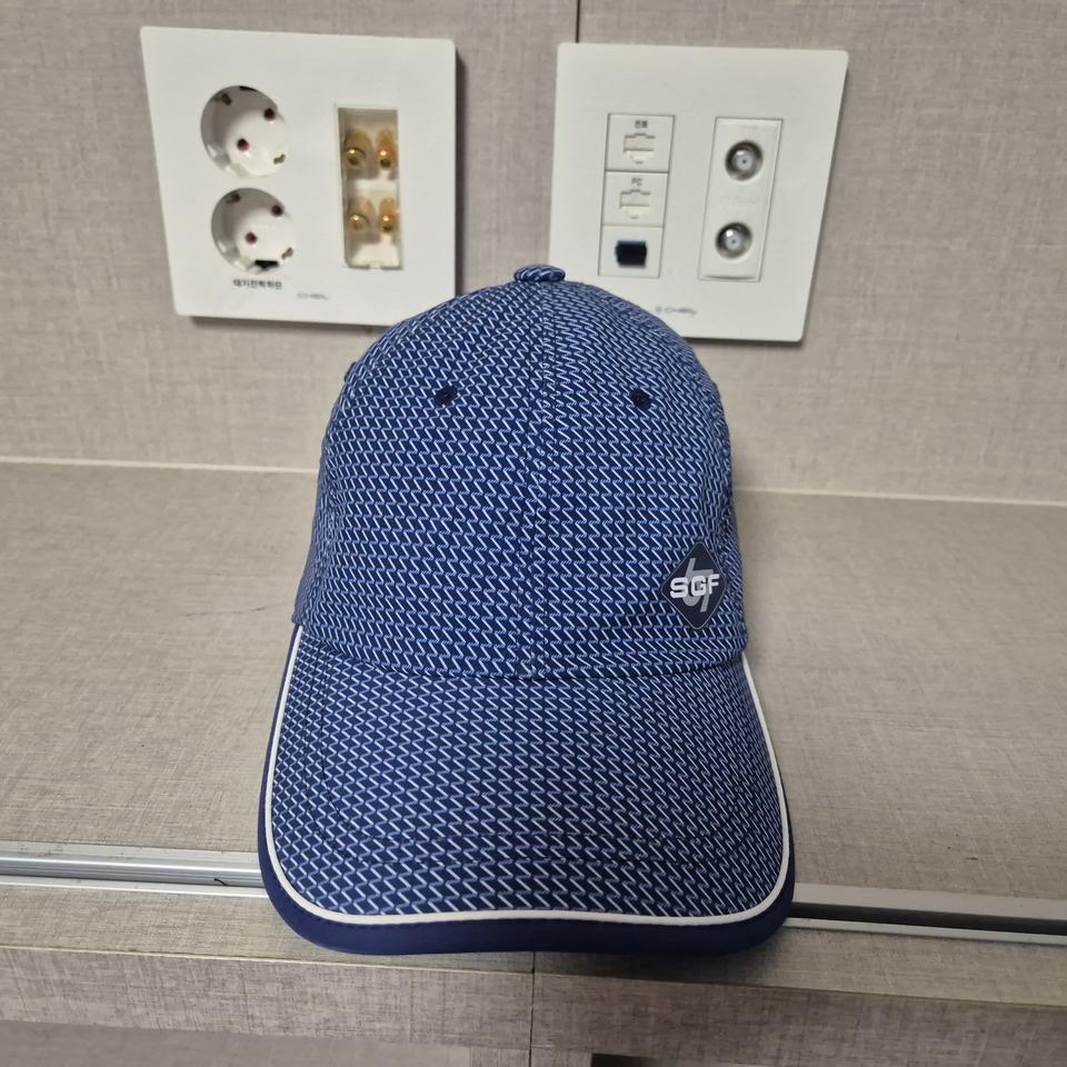 58)SGF67 남성 패턴 스트레치 챙 모자 