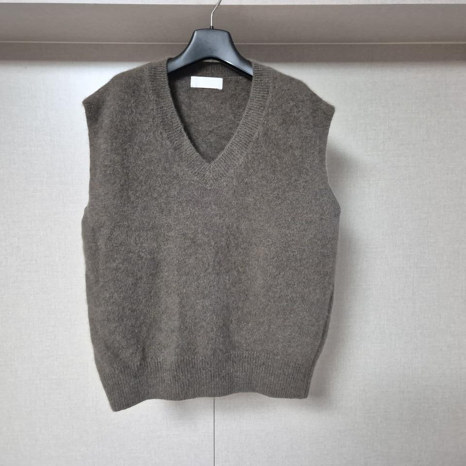 프리)그로브 GROVE 앙고라 브이넥 니트 조끼