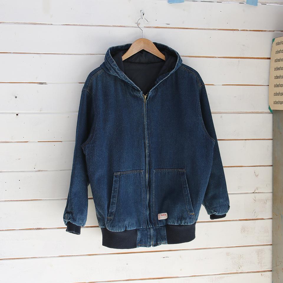 (착용컷) Java 워크 데님 후드 자켓 (98)