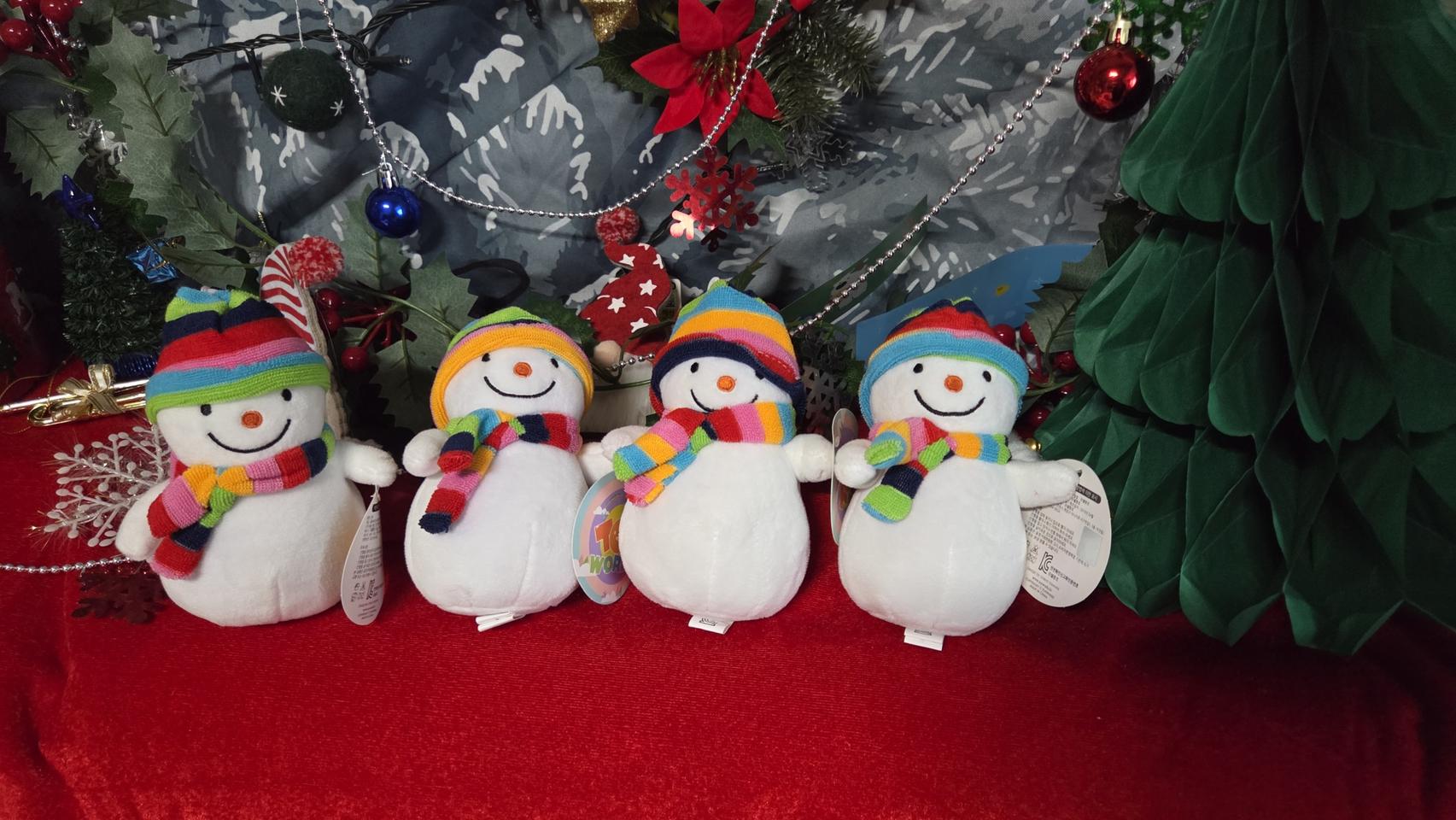 눈사람 인형 키링