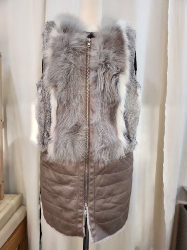 보니알렉스폭스배색조끼55(반가슴52)상태양호 택포29000