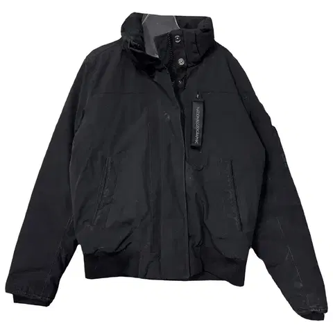 내셔널지오그래픽 블랙 덕다운 패딩 85(XS)