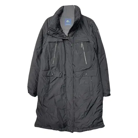 네파 블랙 구스다운 거위털 방한 롱패딩 90