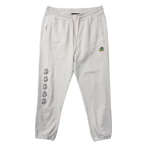 반스 프린팅 베이지 운동바지 XL