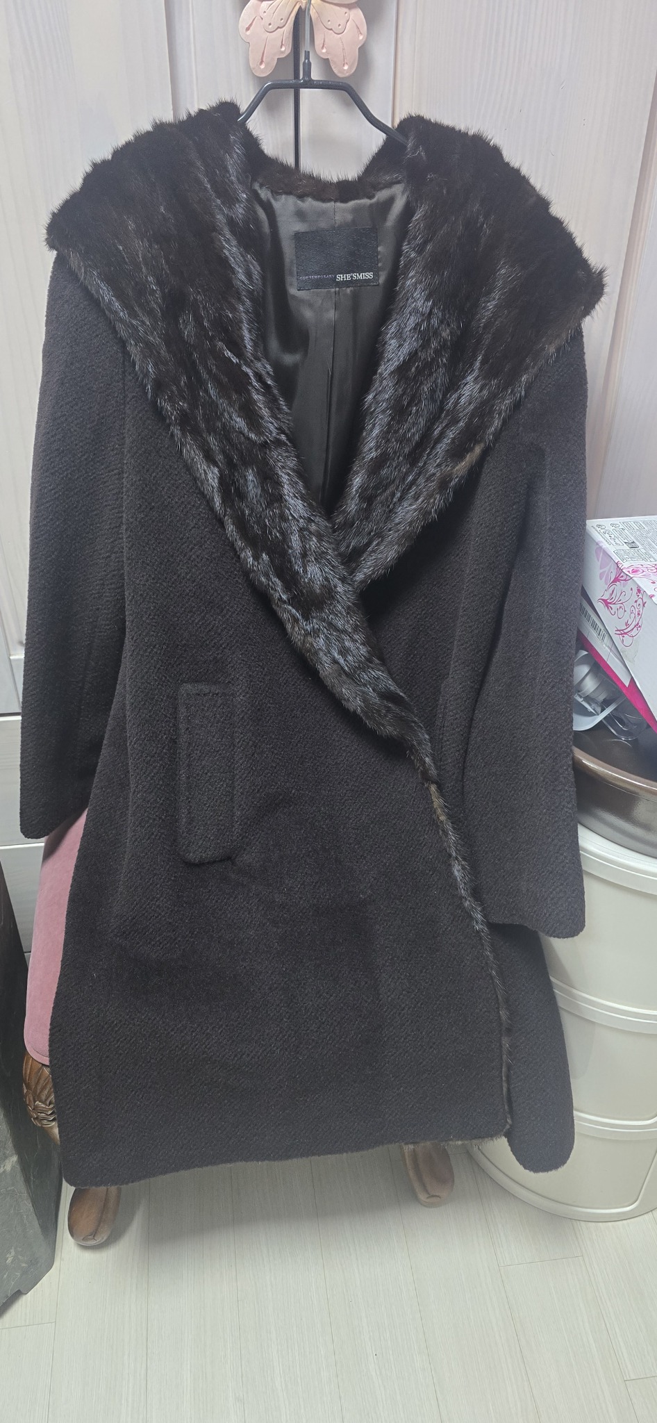 쉬즈미스 후두밍크카라브라운코