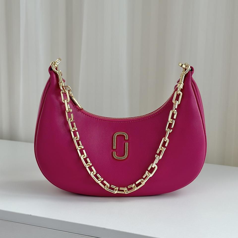 마크제이콥스 핑크 레더 체인 숄더백 MJ