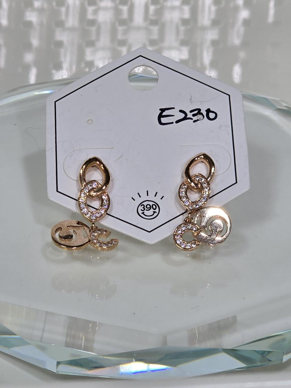 큐빅셋팅 925은침 드롭귀걸이