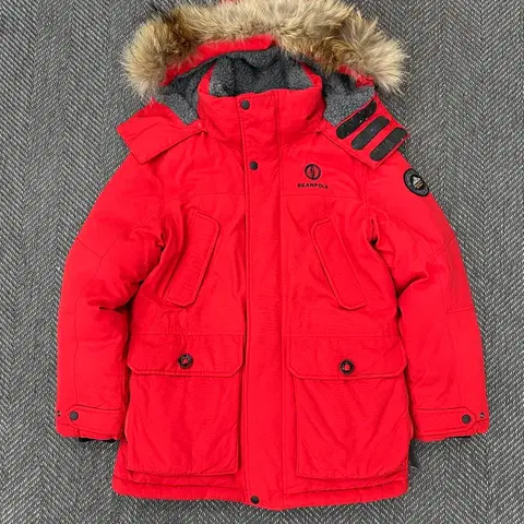 빈폴 패딩 레드