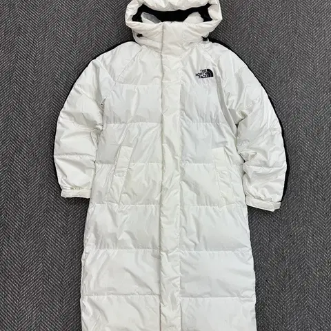 노스페이스 롱패딩 화이트