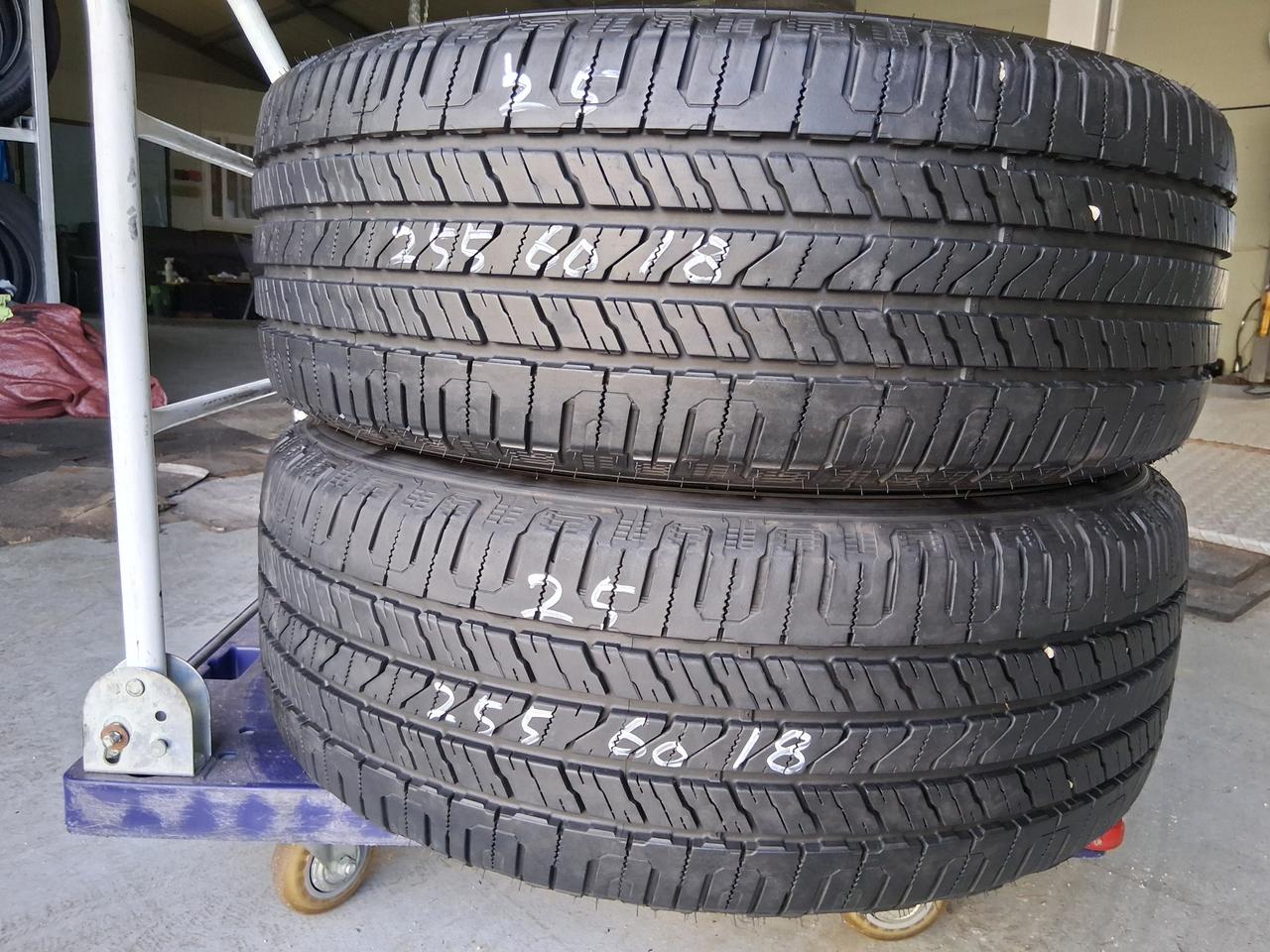 한국25년90%급255 60 18중고타이어2개 렉스턴스포츠 코란도스포츠