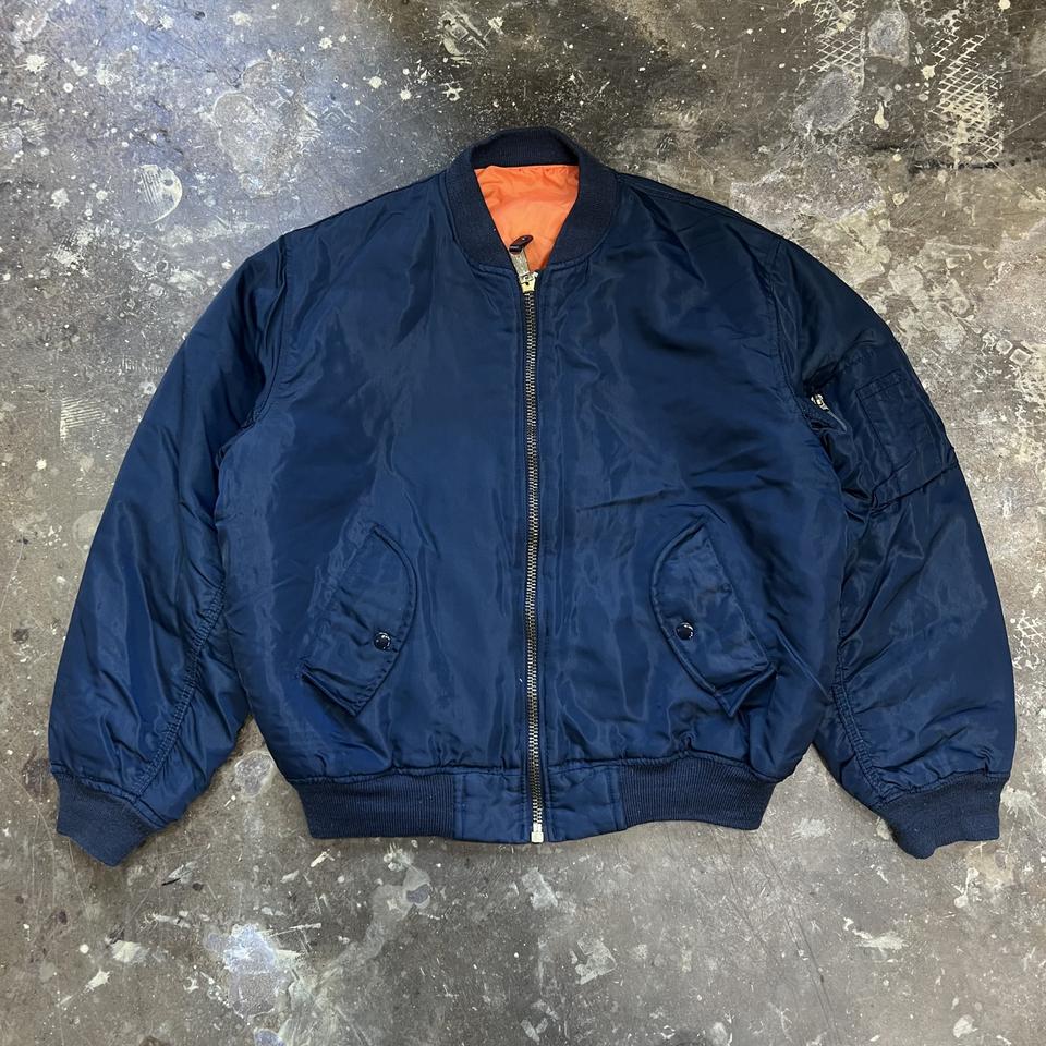 M) 빈티지 알파 인더스트리 MA-1 항공점퍼 메이드인 코리아 아메카지