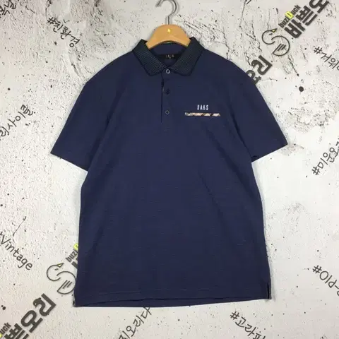 닥스 반팔 카라티 네이비 100 1000526