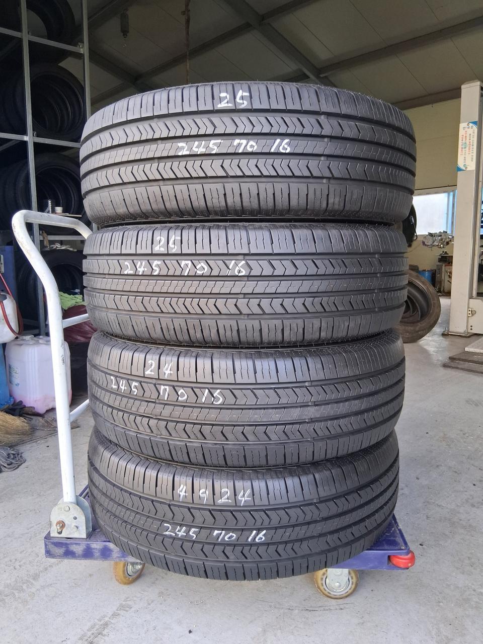 테라칸.쏘렌토2457016 2556516중고타이어 양주동두천의정부포천싼타