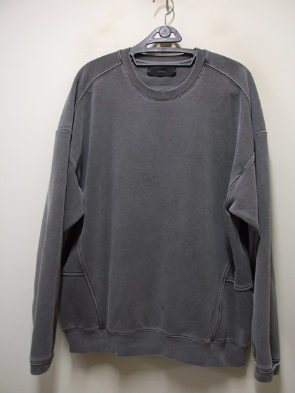 일꼬르소 ILCORSO 워싱 맨투맨 안감기모티 추동용 오버핏 택M