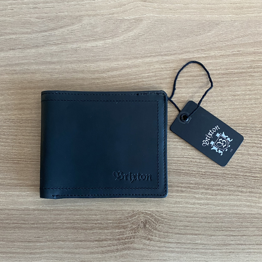 (새제품) BRIXTON 브릭스톤 가죽 반지갑 블랙