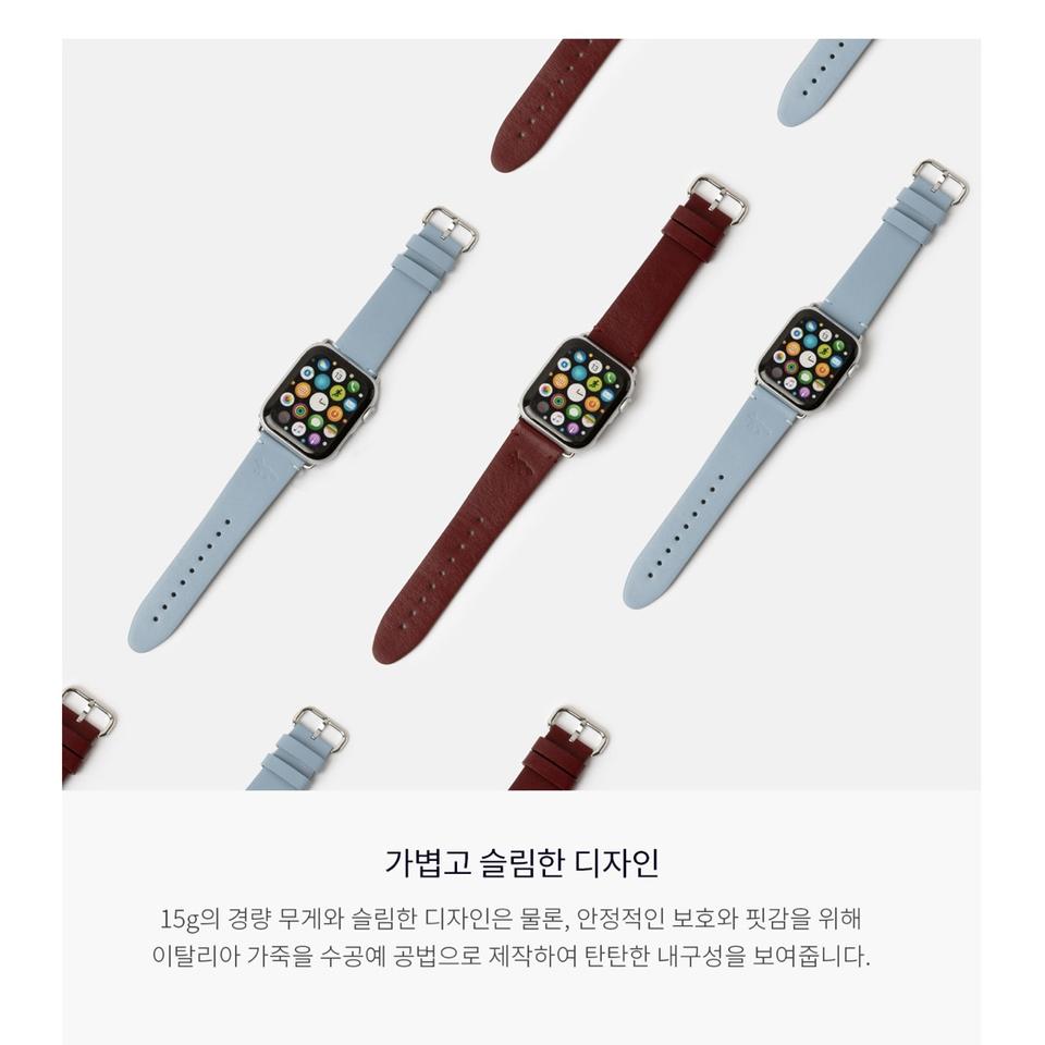 메종키츠네x네이티브유니온 미사용 애플워치 스트랩(2color) 6